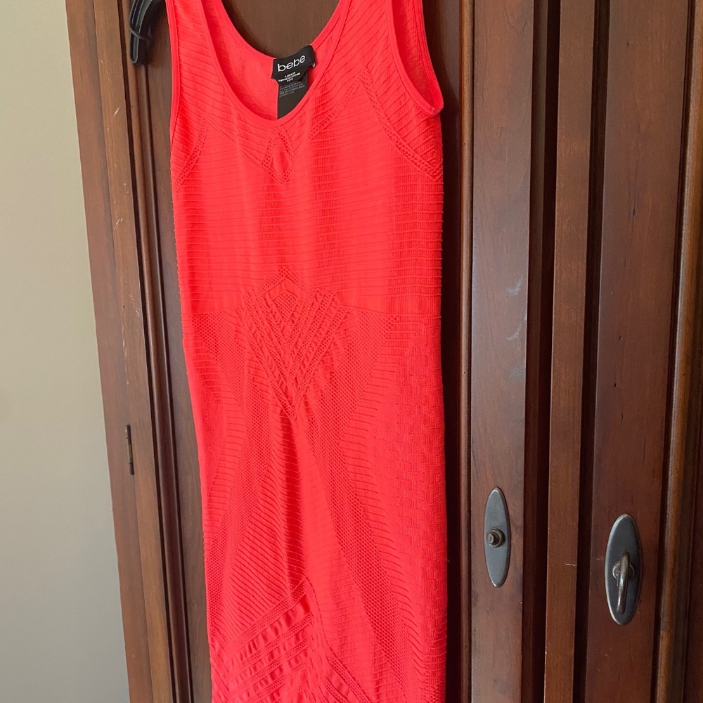 Bebe Bodycon Neon Dress